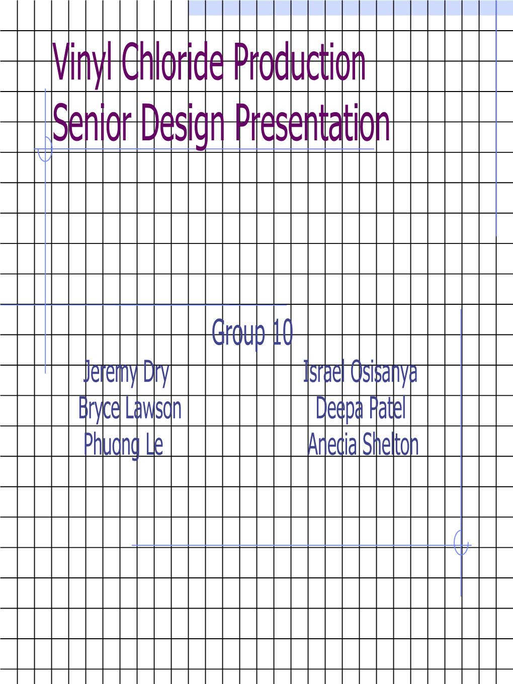 Vinyl Chloride Production Senior Design Presentation