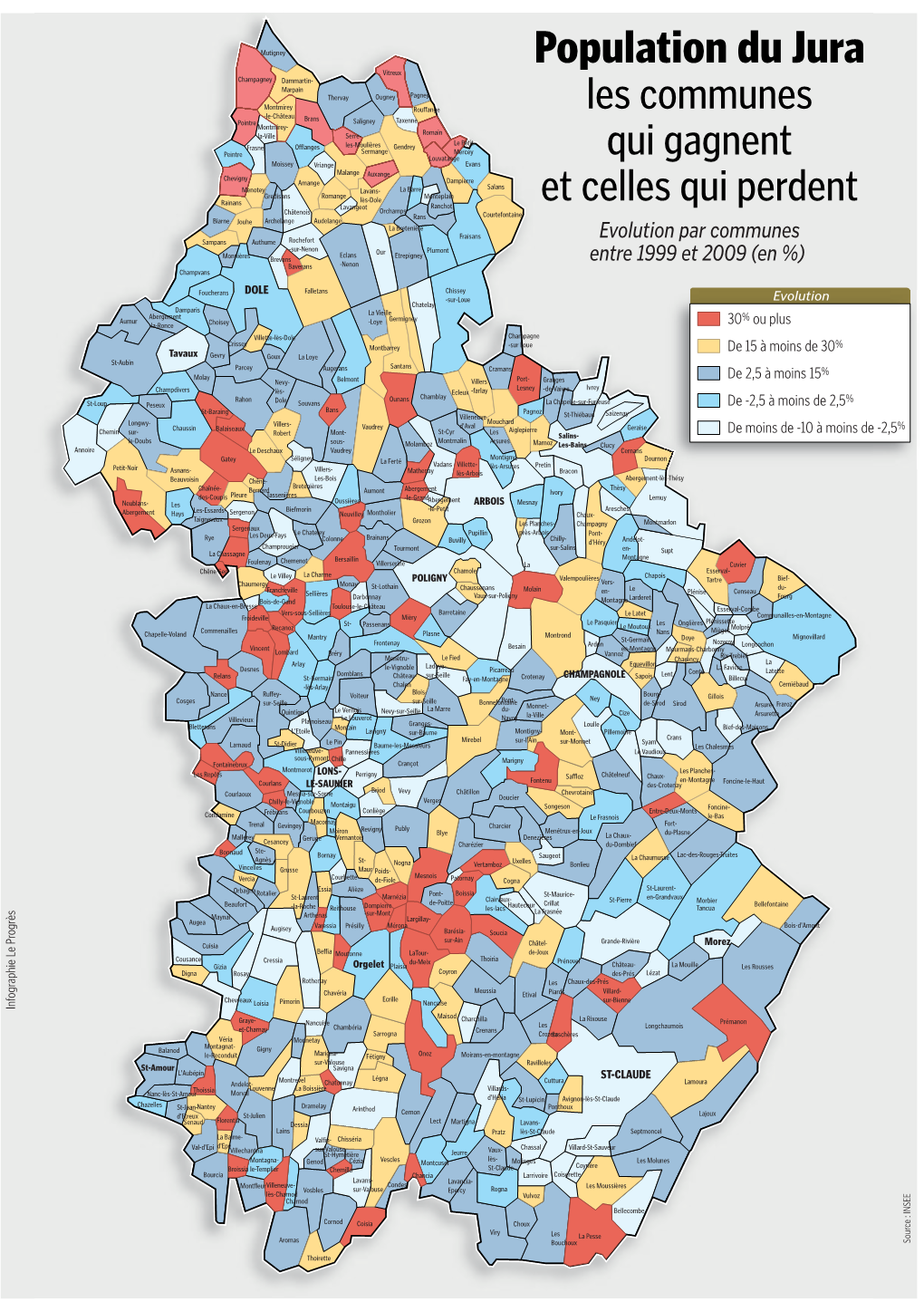 Population Du Jura Les Communes Qui Gagnent Et Celles Qui Perdent