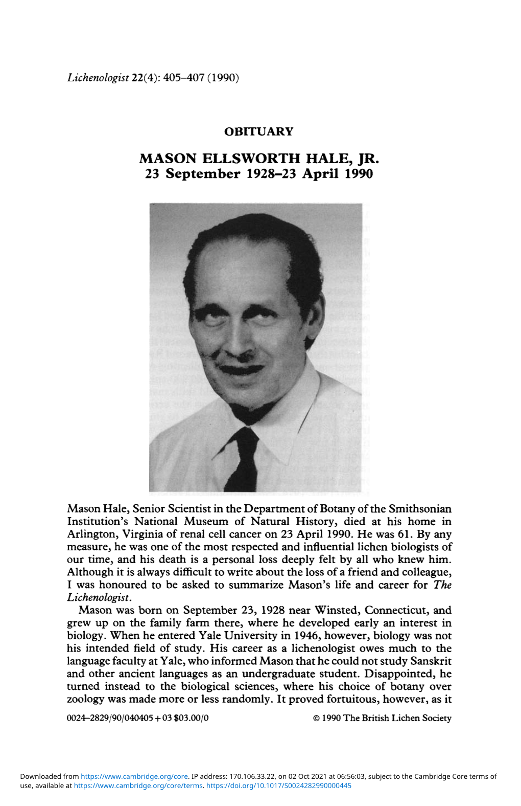 Mason Ellsworth Hale, Jr