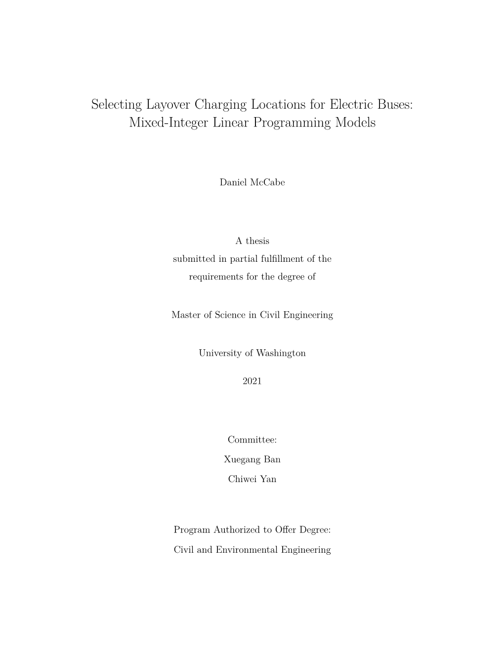 Selecting Layover Charging Locations for Electric Buses: Mixed-Integer Linear Programming Models