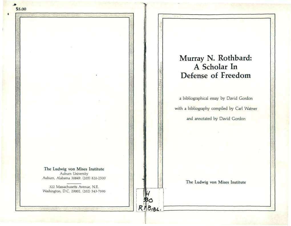 Murray N. Rothbard: :L