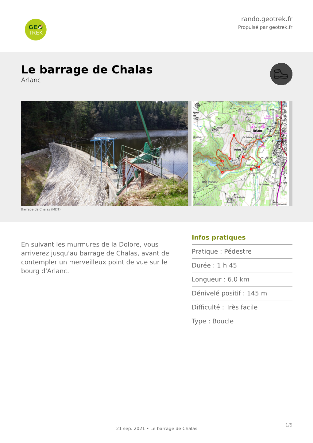 Le Barrage De Chalas Arlanc