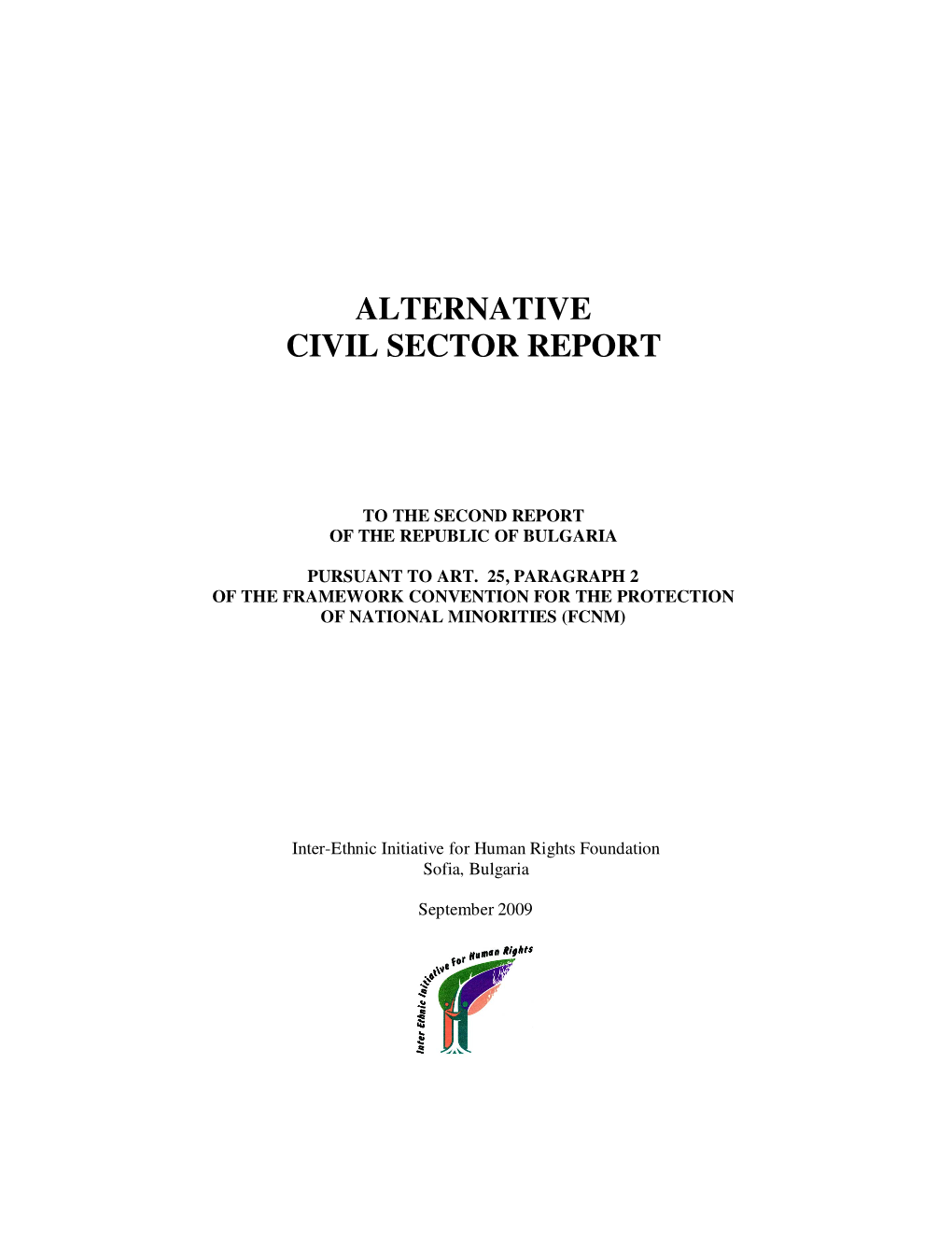 Alternative Civil Sector Report