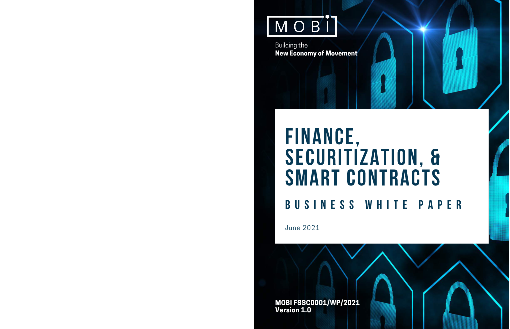 Finance, Securitization, & Smart Contracts