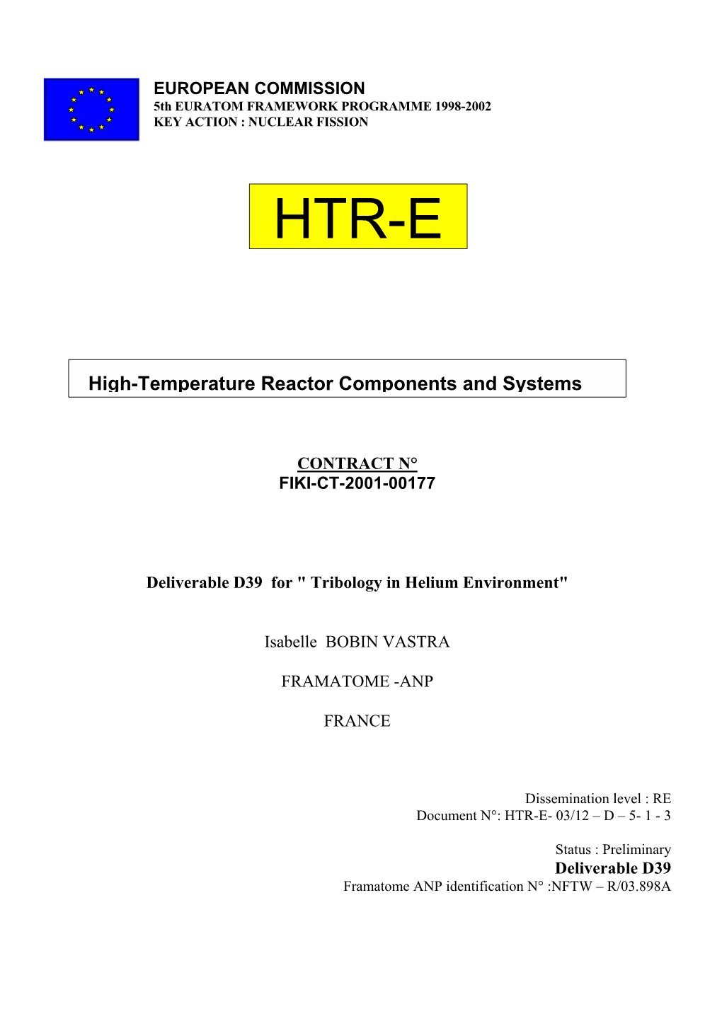 High-Temperature Reactor Components and Systems