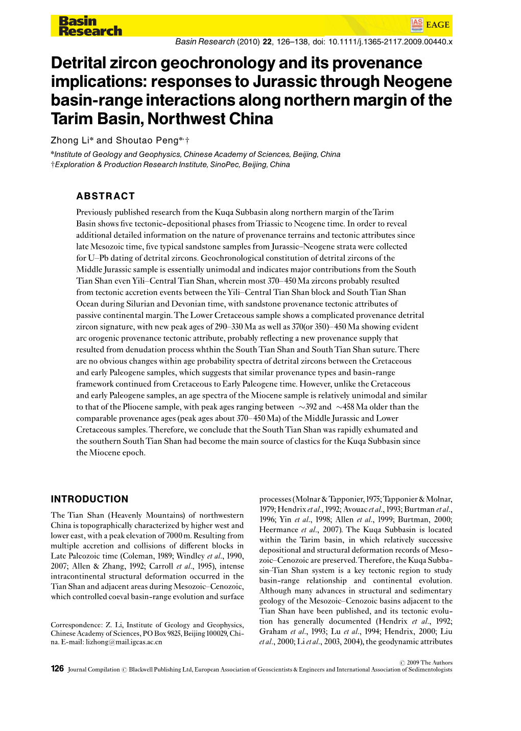 Detrital Zircon Geochronology and Its Provenance Implications