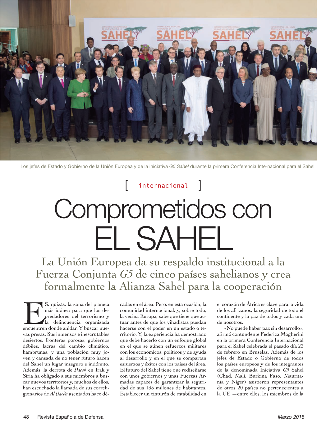 El Sahel Celebrada En Bruselas El Pasado 23 De Febrero