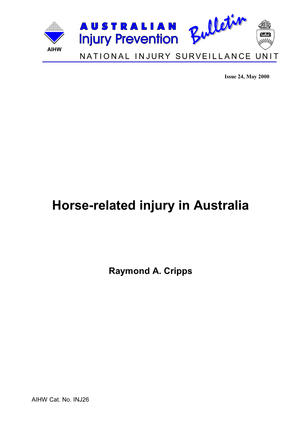 Horse-Related Injury in Australia