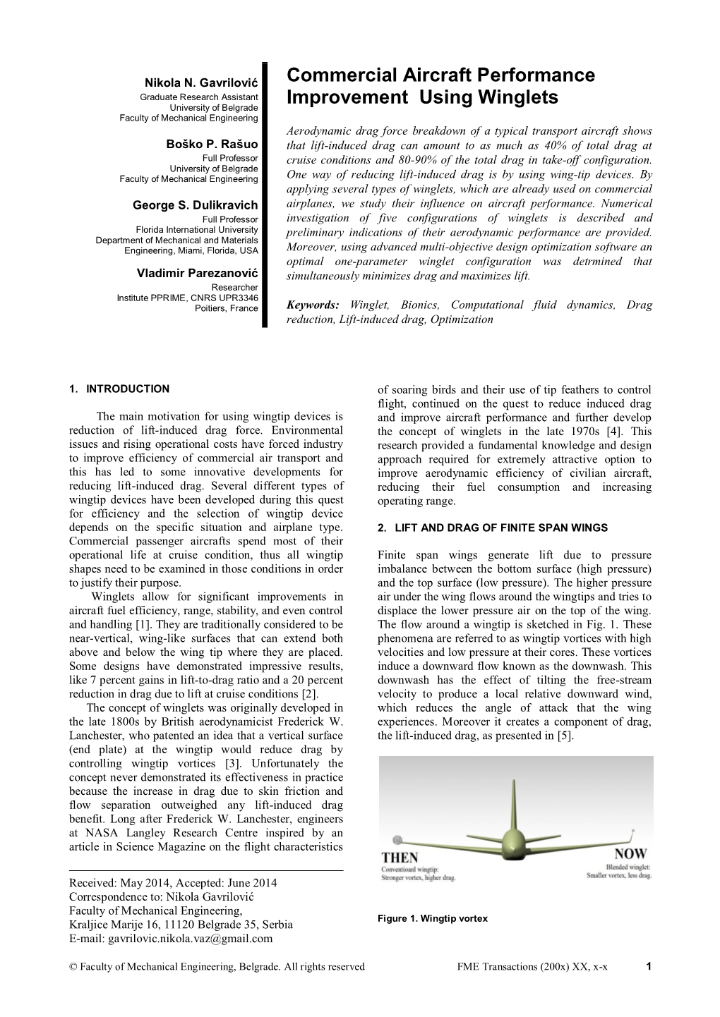 Commercial Aircraft Performance Improvement Using Winglets