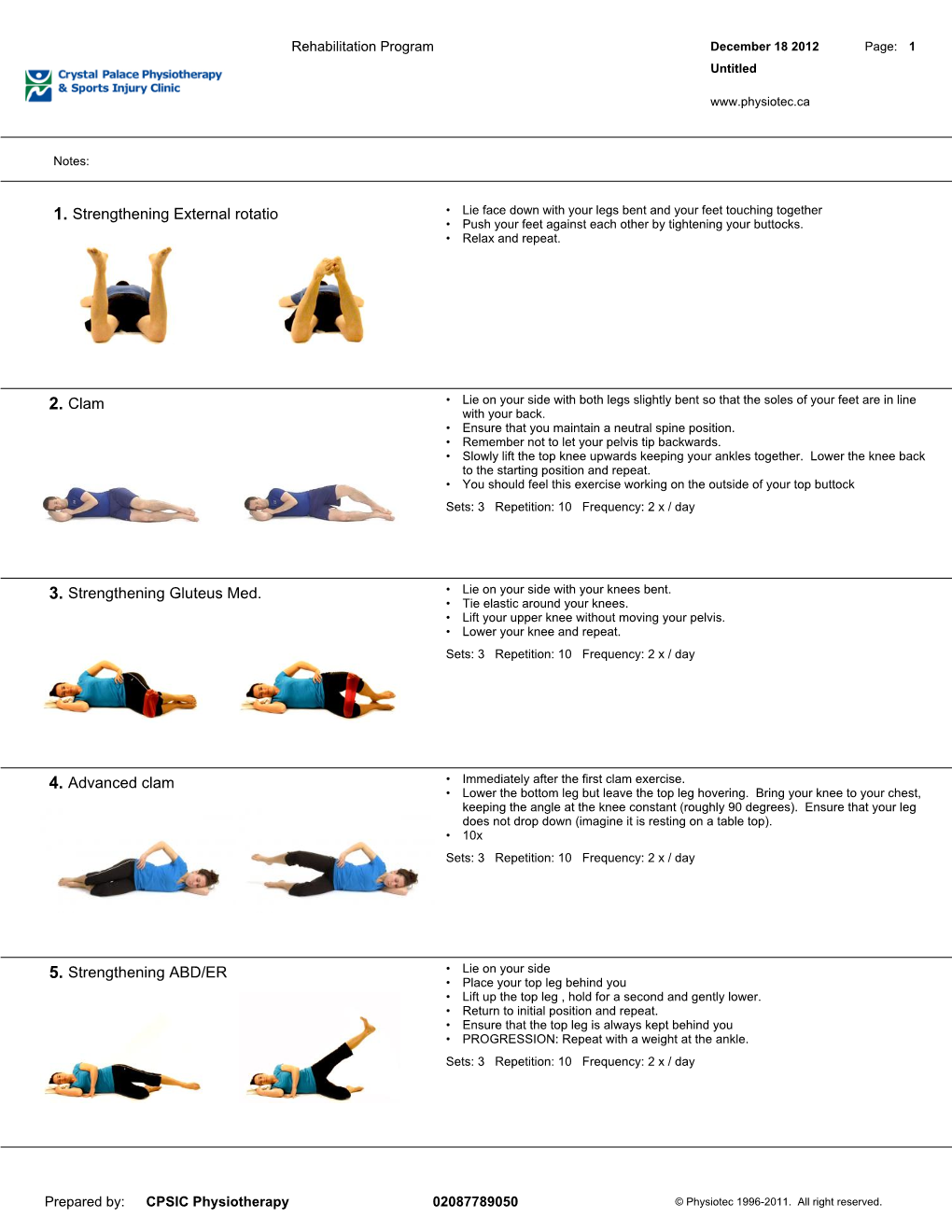 Exercises for Gluteus Medius Strengthening