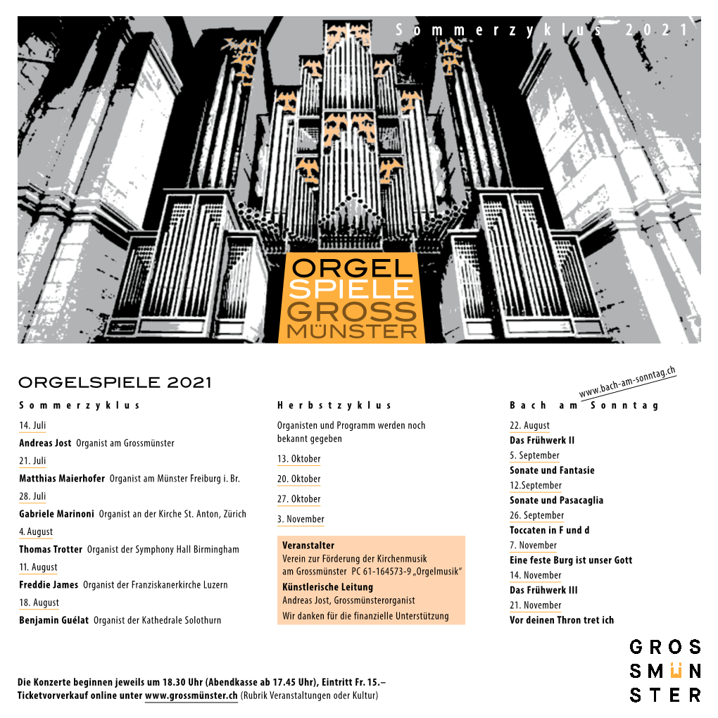 Orgel Spiele Gross Munster