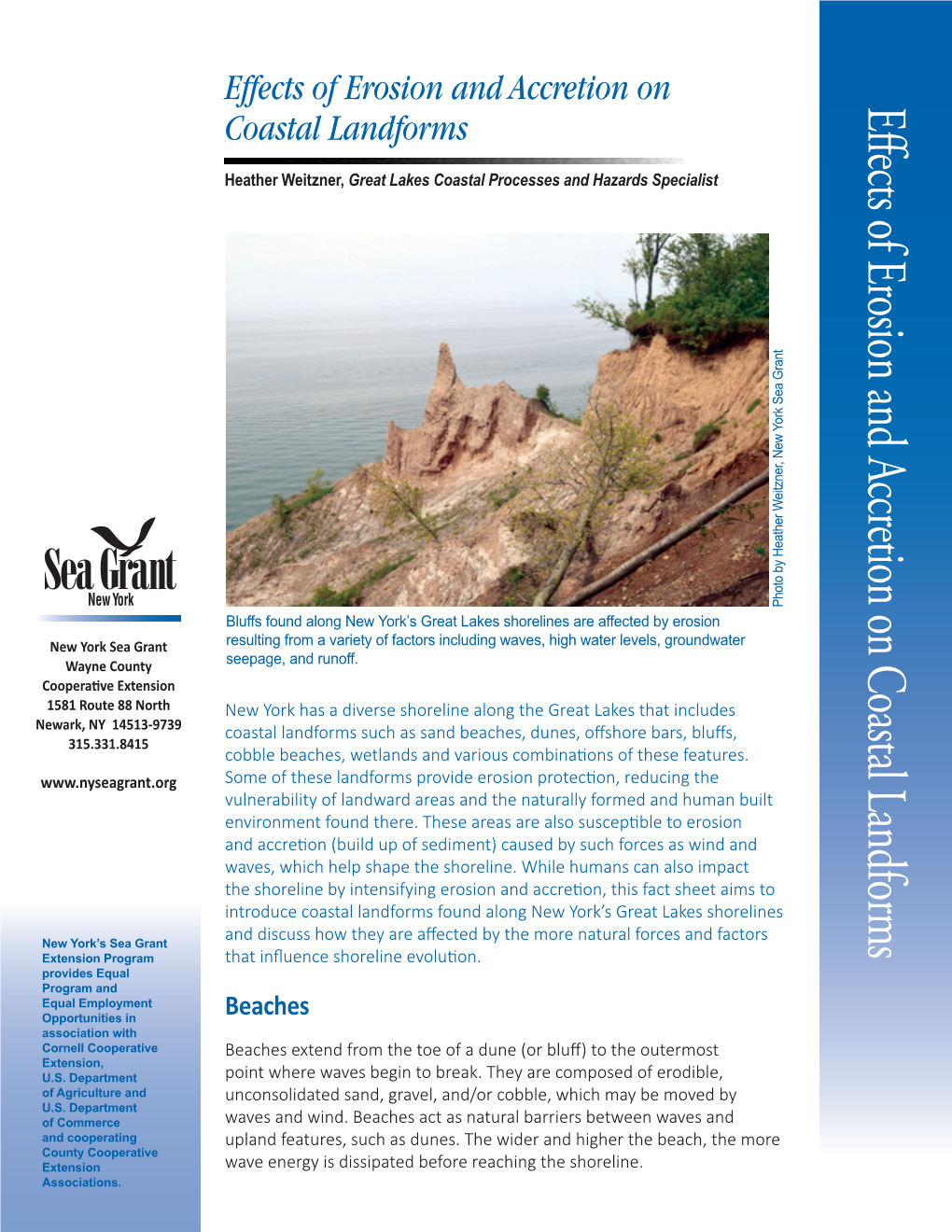 Effects of Erosion and Accretion on Coastal Landforms Coastal Landforms