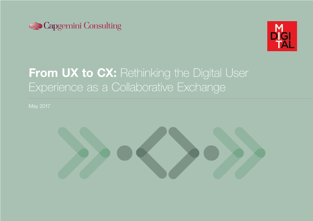 From UX to CX: Rethinking the Digital User Experience As a Collaborative Exchange