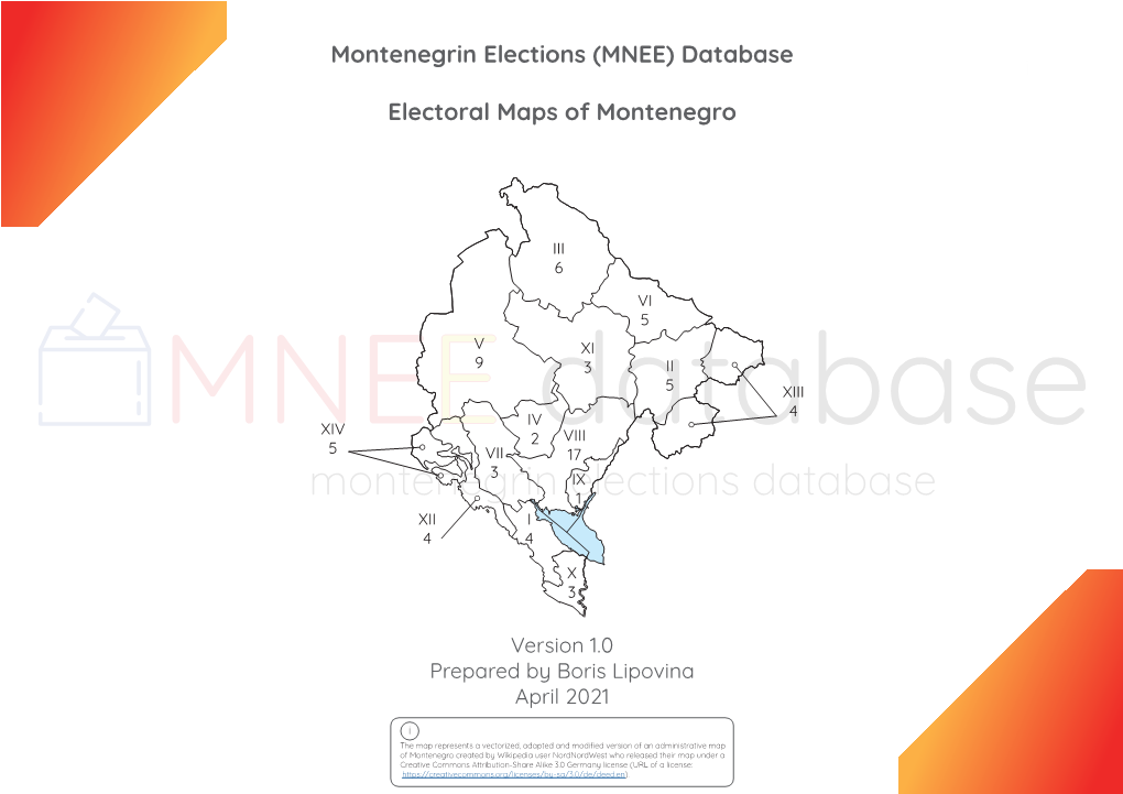 (MNEE) Database Electoral Maps of Montenegro