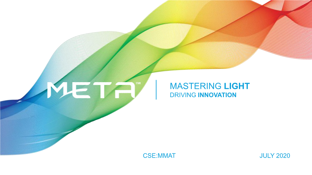 Metamaterial Technologies Inc. Light