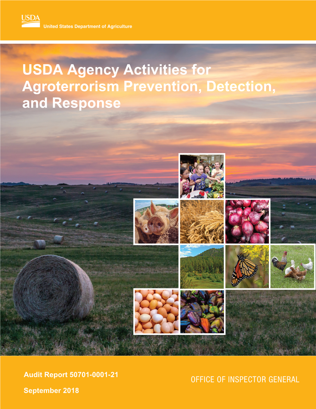 USDA Agency Activities for Agroterrorism Prevention, Detection, and Response