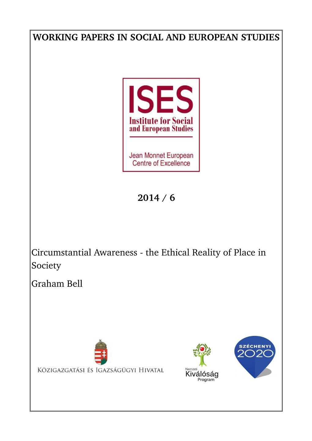 Working Papers in Social and European Studies 2014 / 6