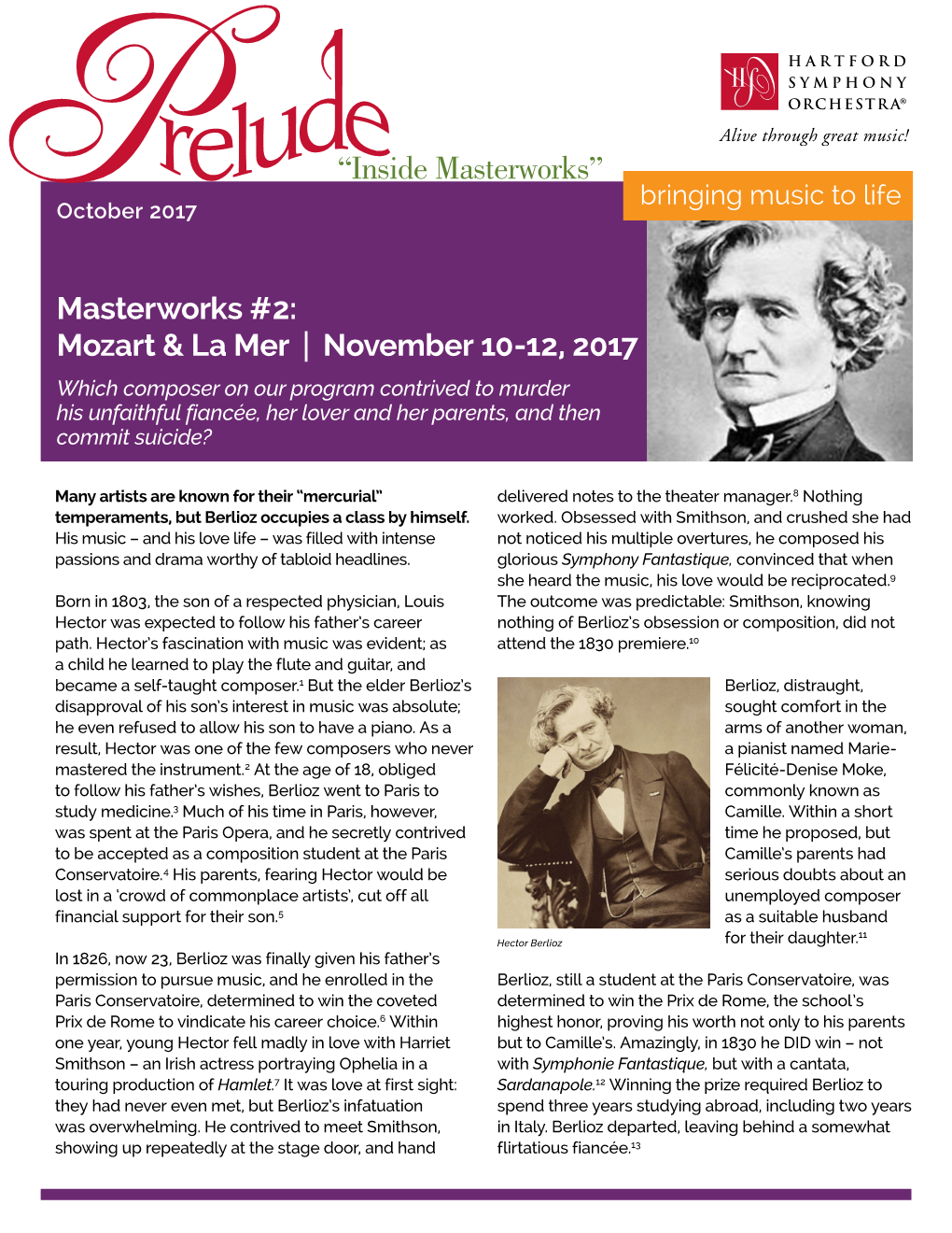 “Inside Masterworks” Bringing Music to Life October 2017