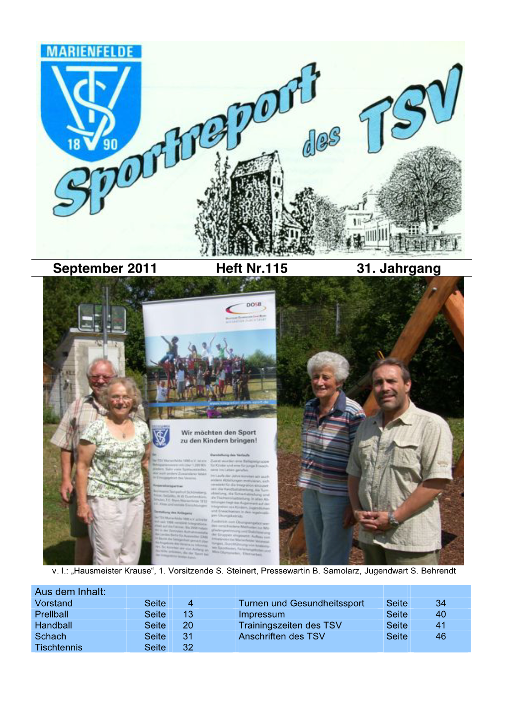 September 2011 Heft Nr.115 31. Jahrgang