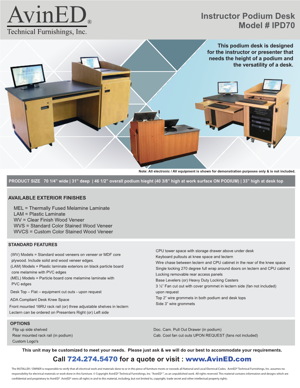 Avined Technical Furnishings