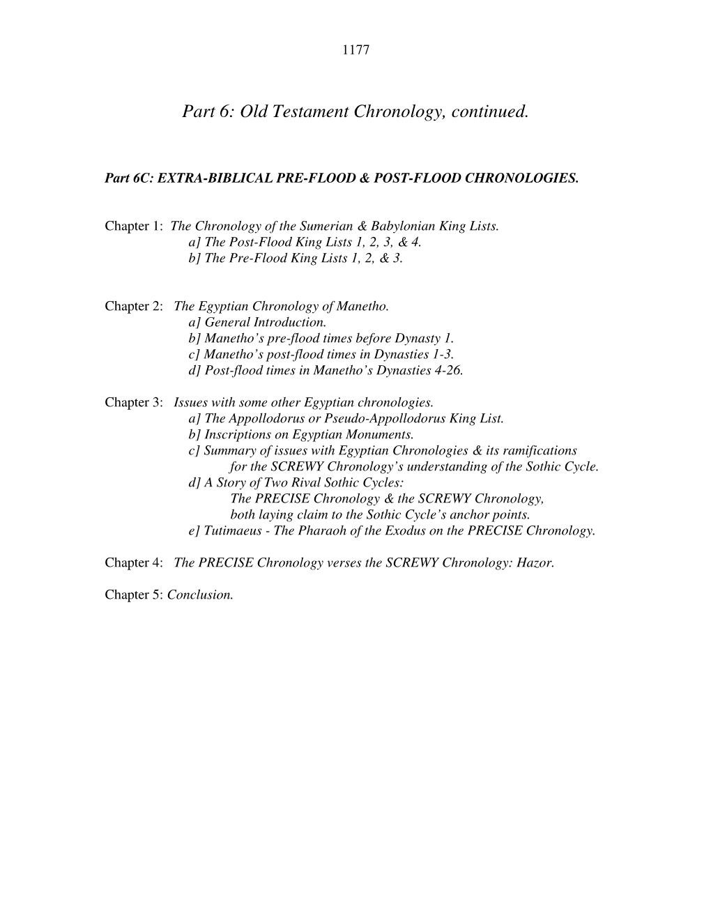 Part 6: Old Testament Chronology, Continued