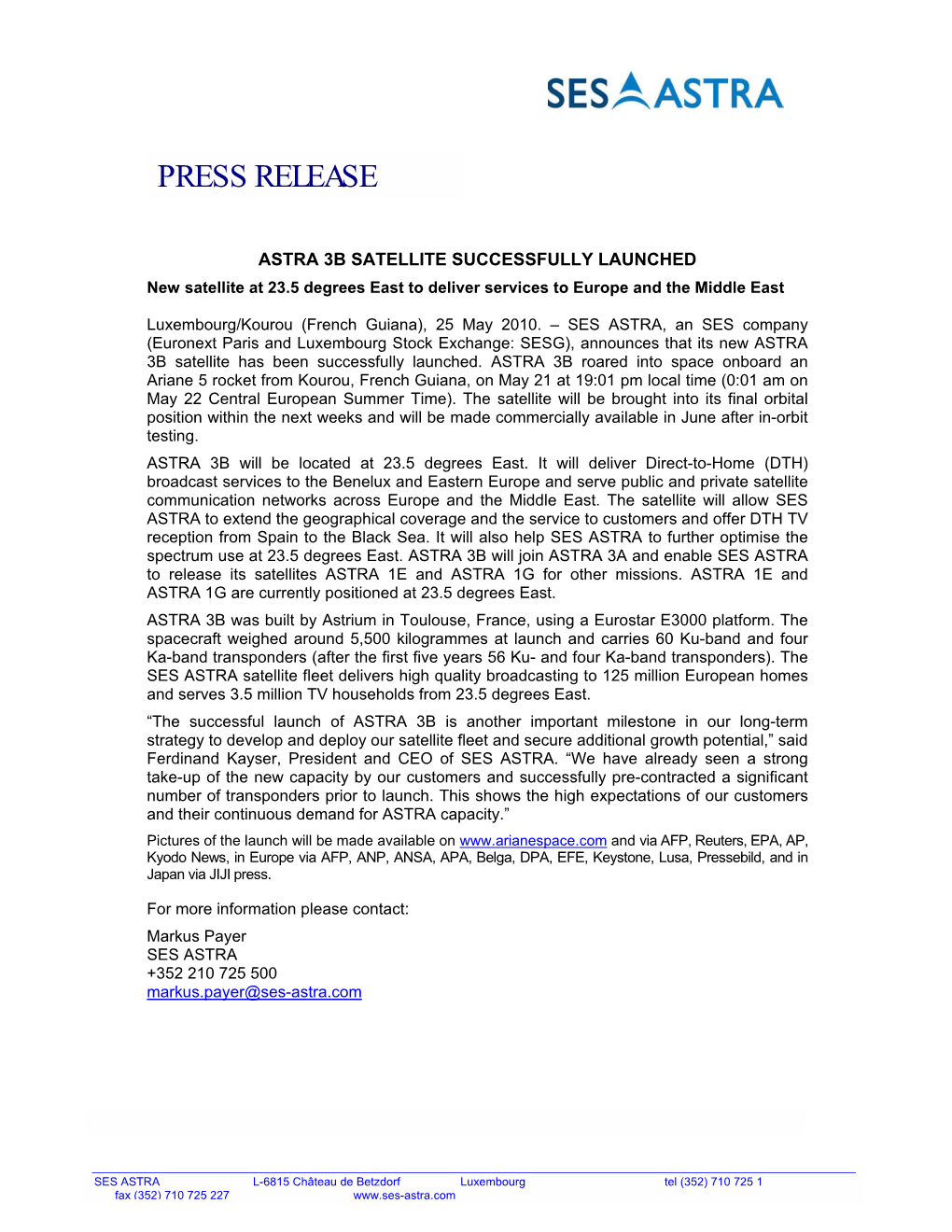 Press Release