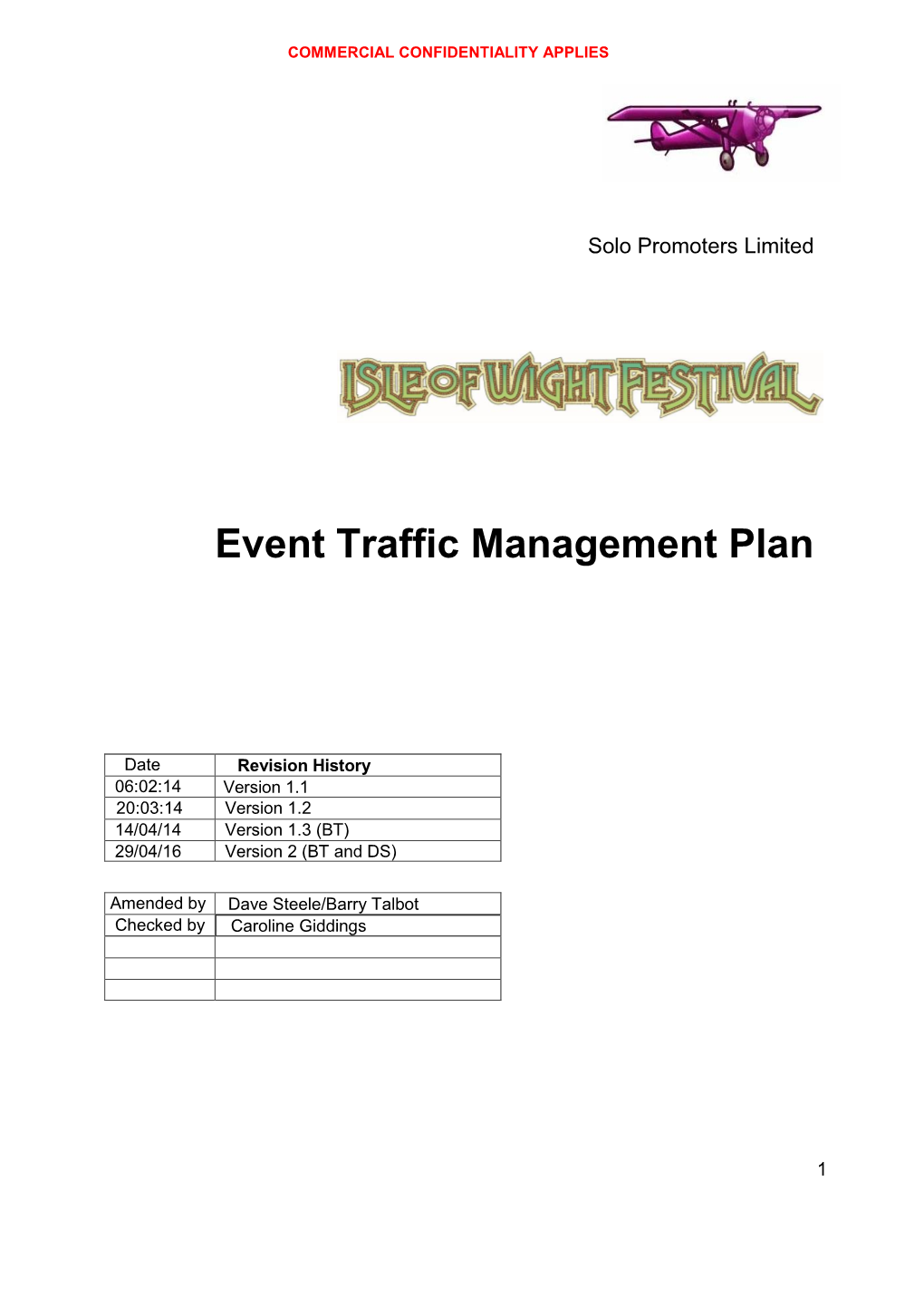 Isle of Wight Festival Traffic Management