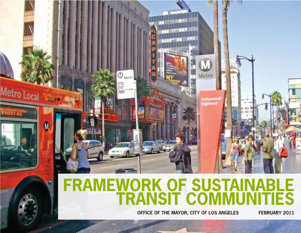 Framework of Sustainable Transit Communities