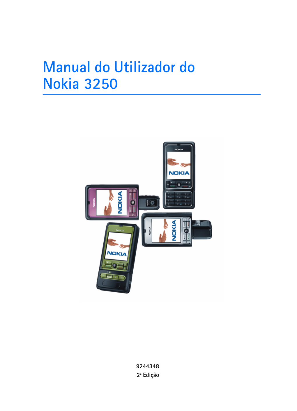 Manual Do Utilizador Do Nokia 3250