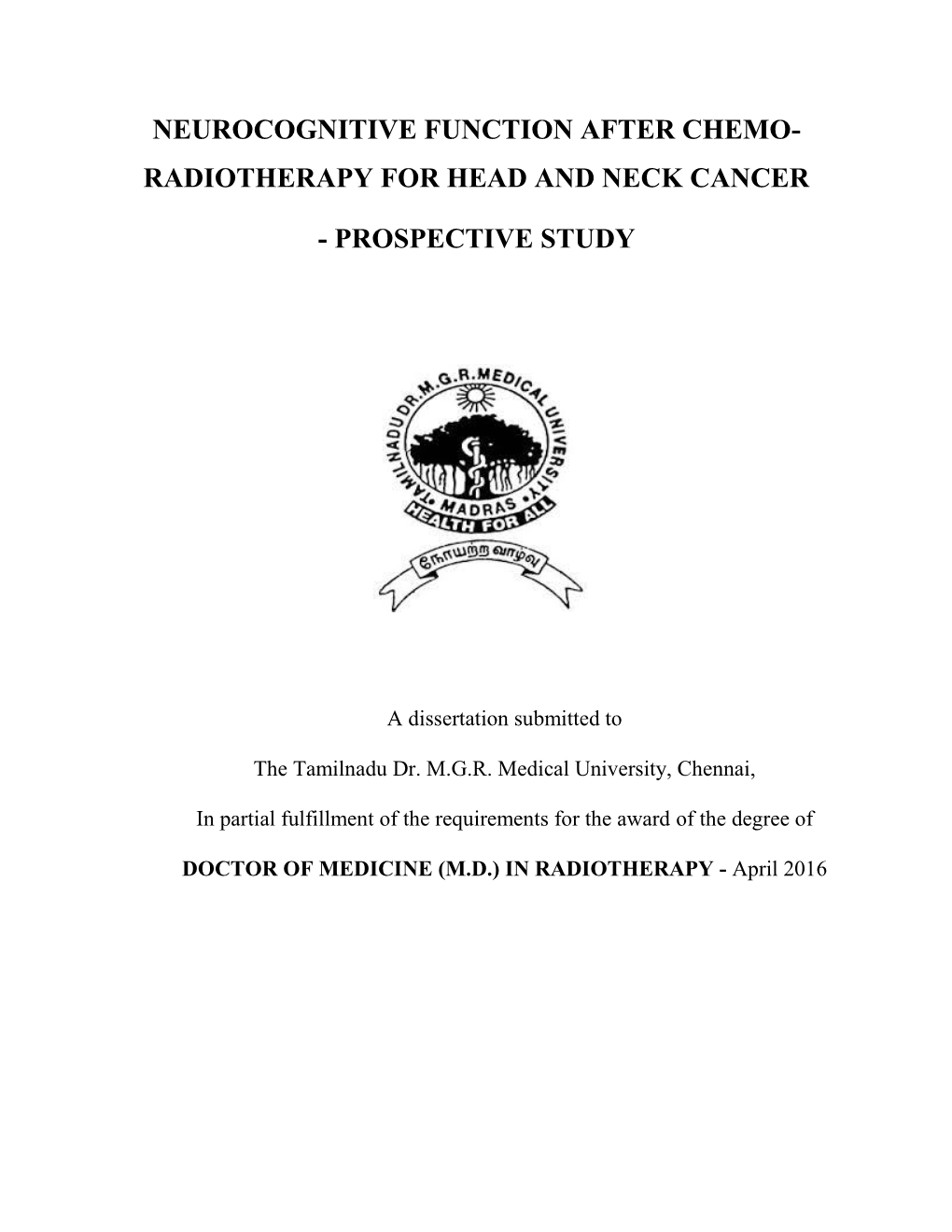 NIMHANS Neuropsychological Battery