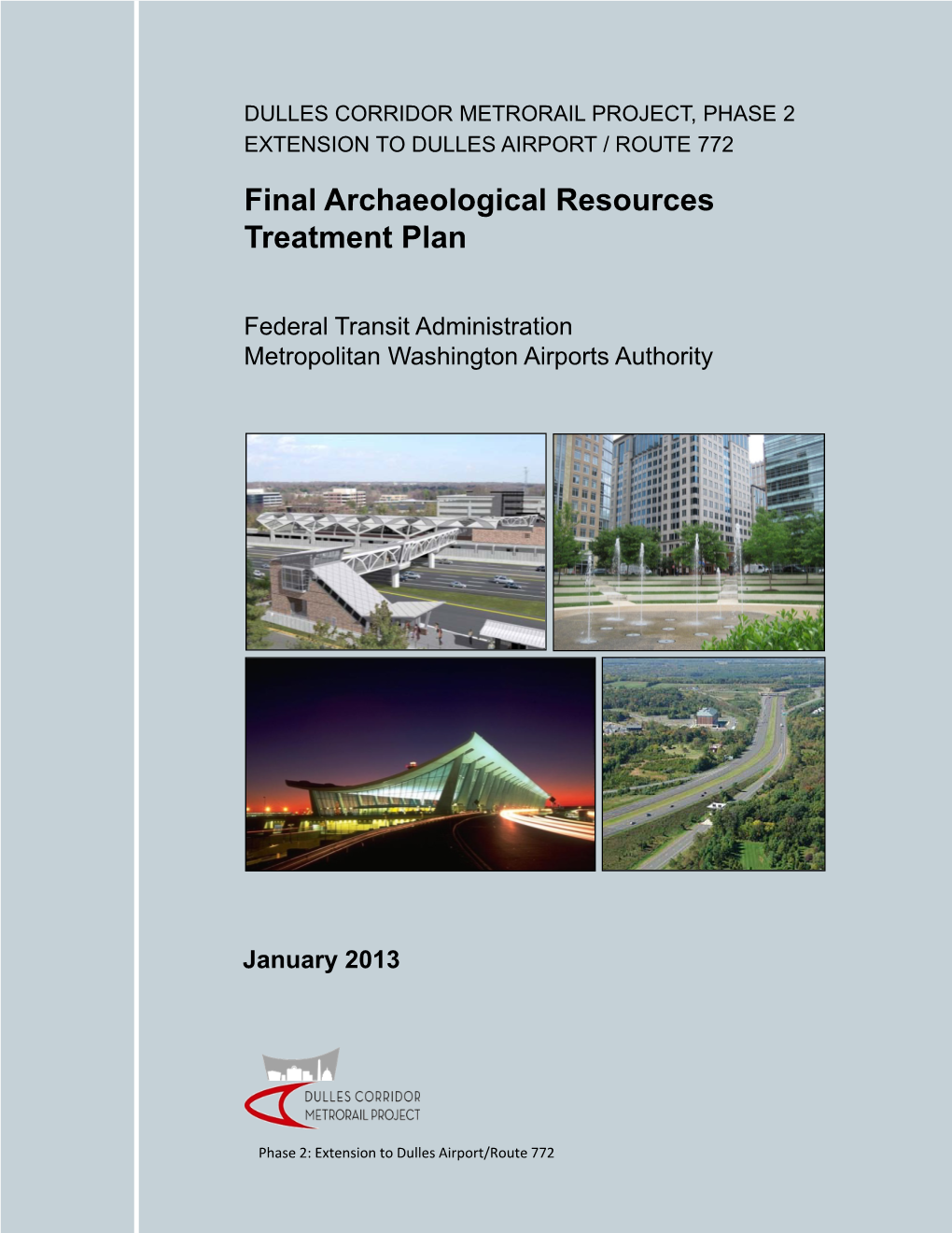 Final Archaeological Resources Treatment Plan