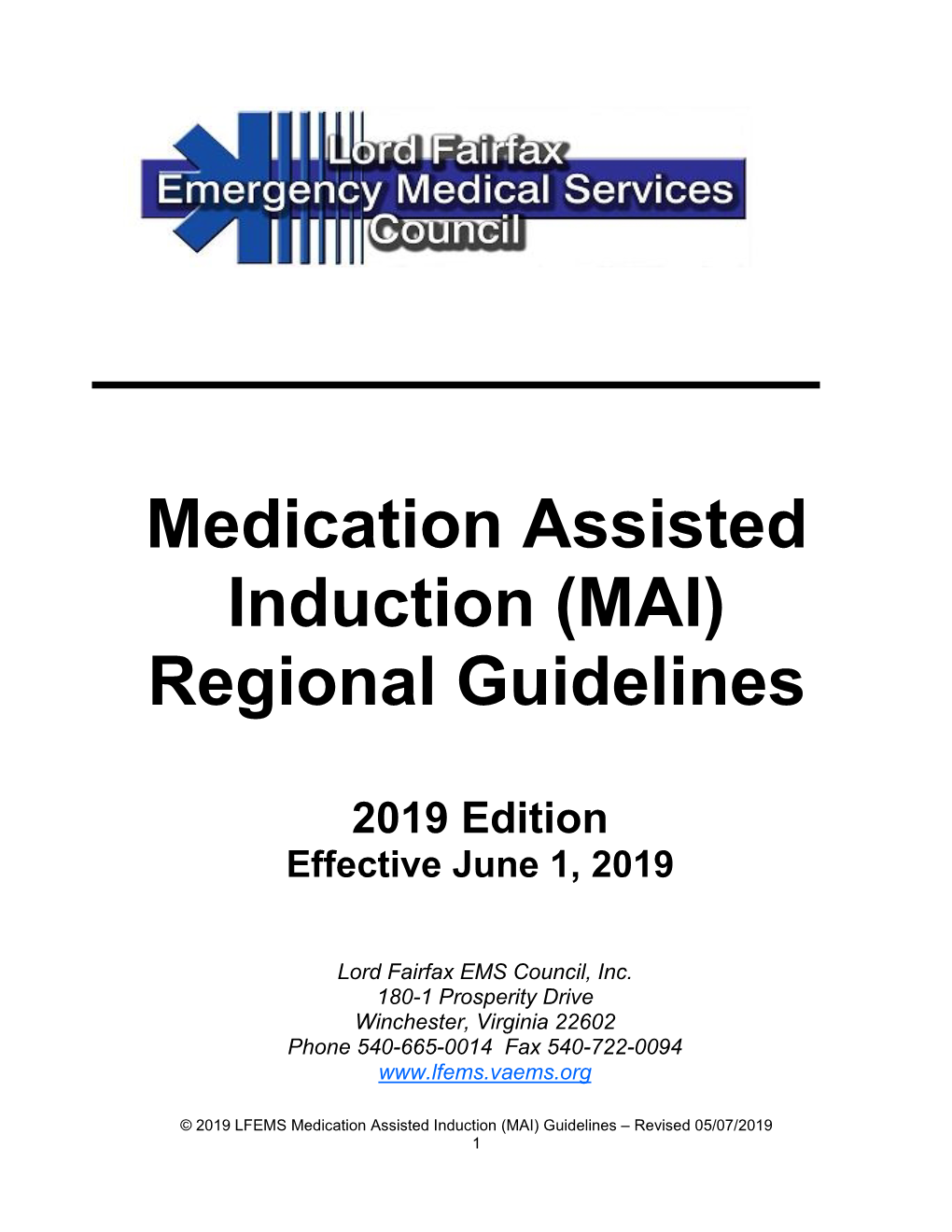 Pdf Medication Assisted Induction Guidelines Final 05072019