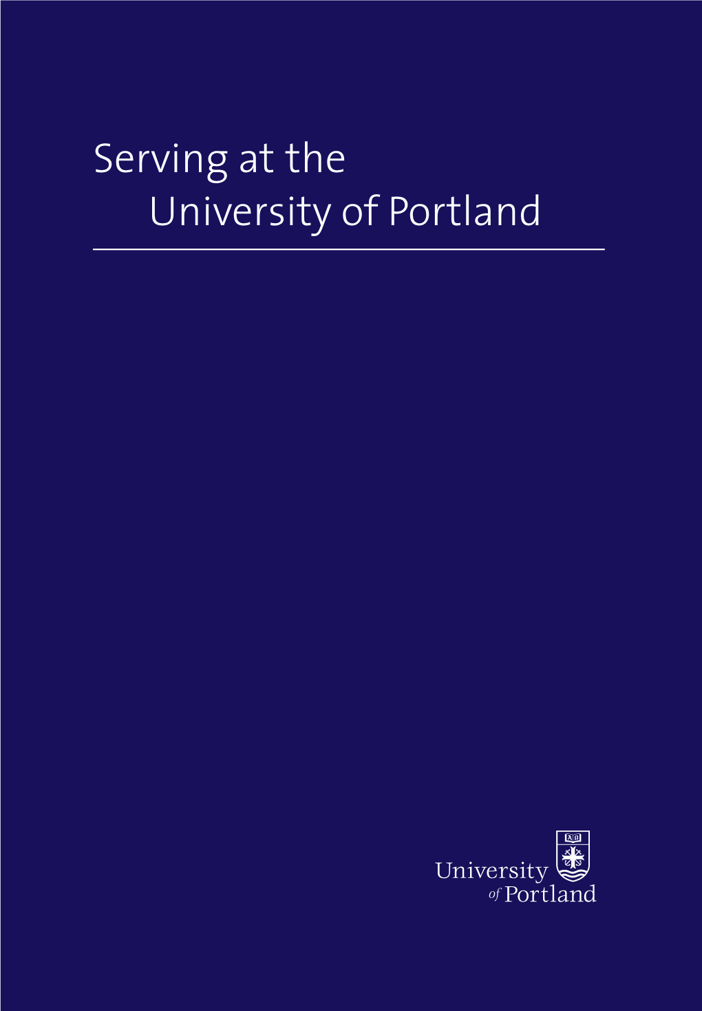 Serving at the University of Portland