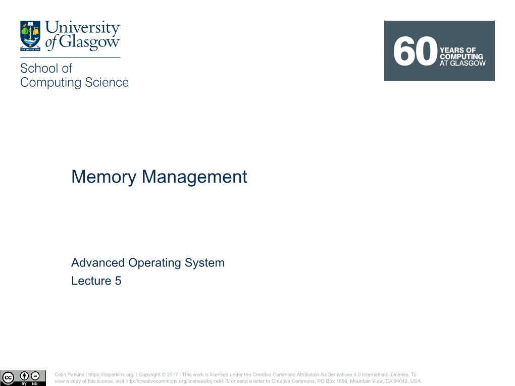 Memory Management