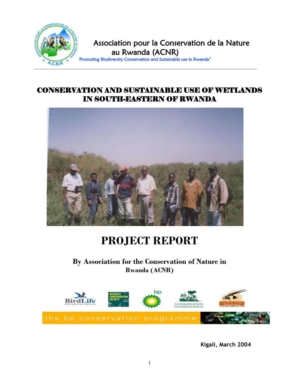 Conservation and Sustainable Use of Wetlands in South-Eastern of Rwanda