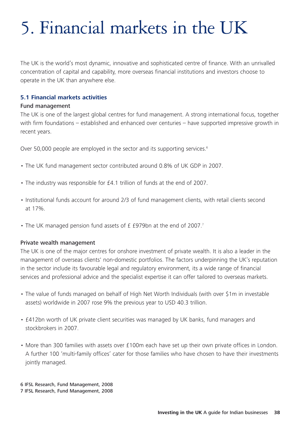 5. Financial Markets in the UK