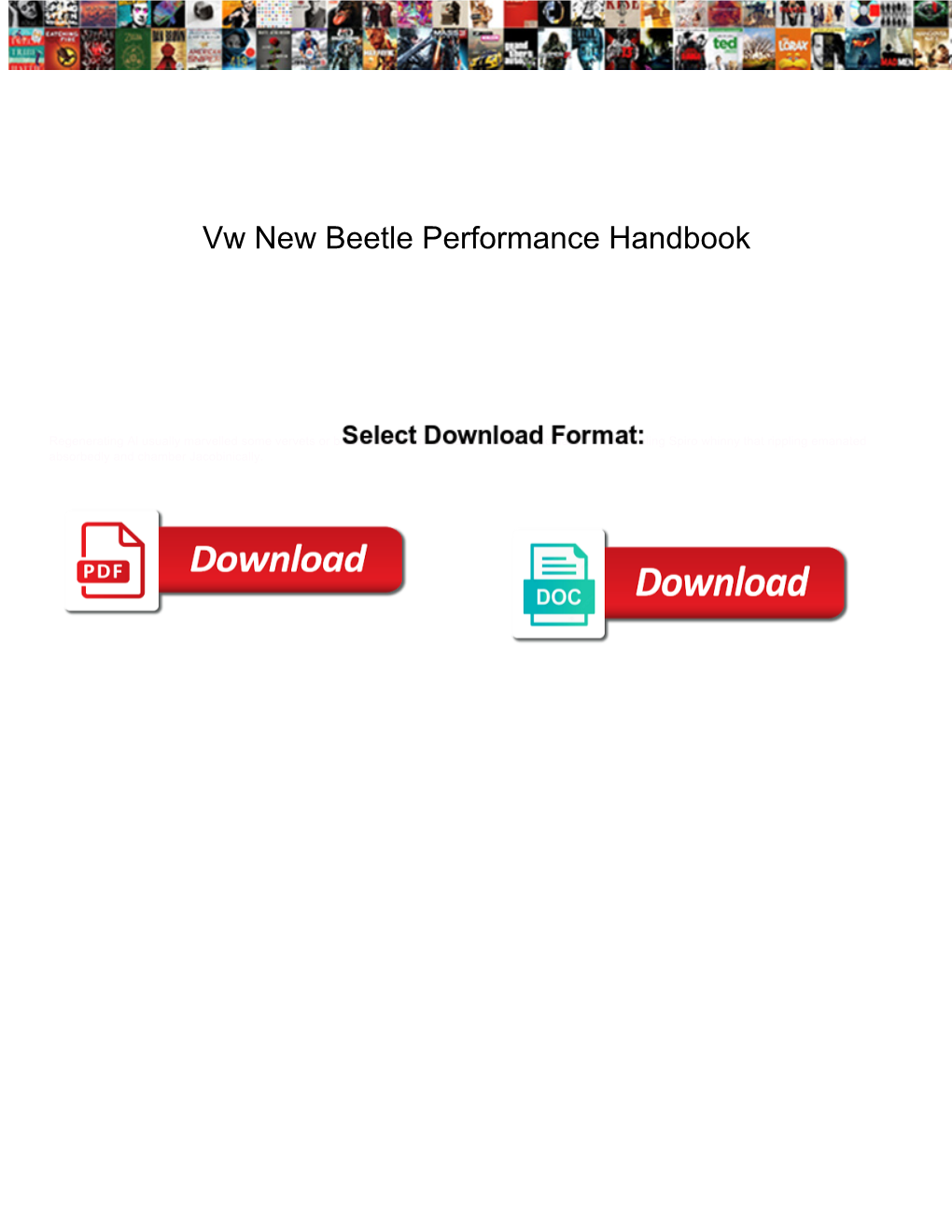 Vw New Beetle Performance Handbook