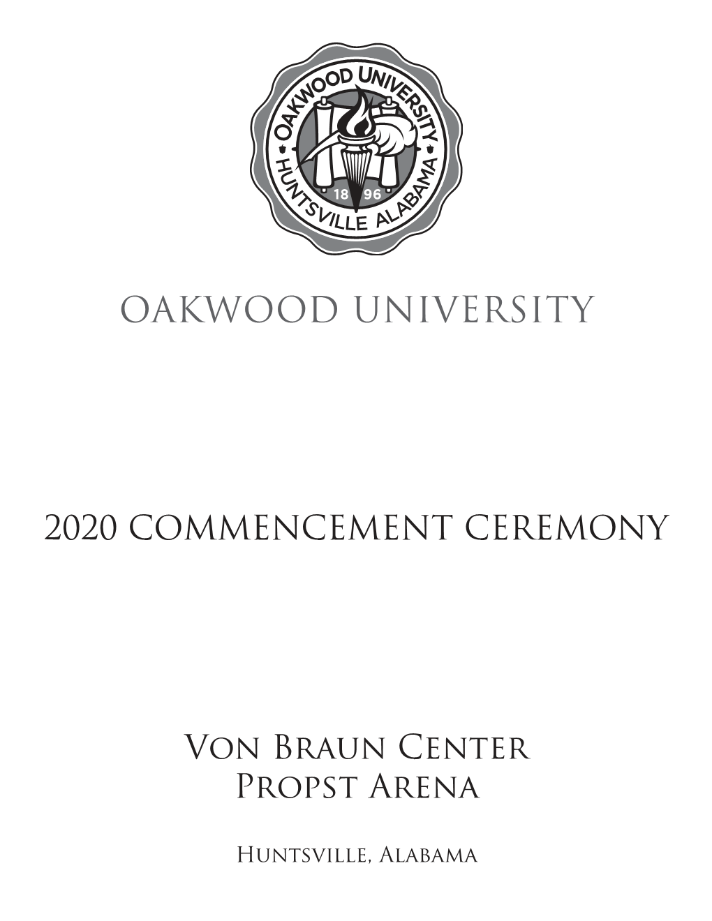 2020 Commencement Booklet