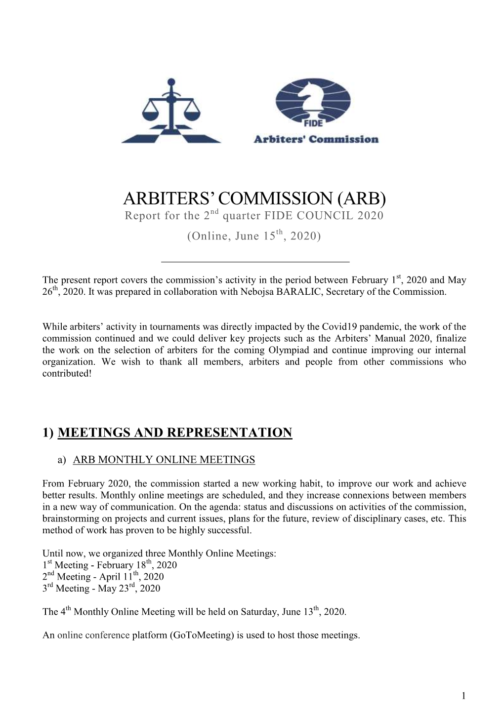 Arbiters' Commission