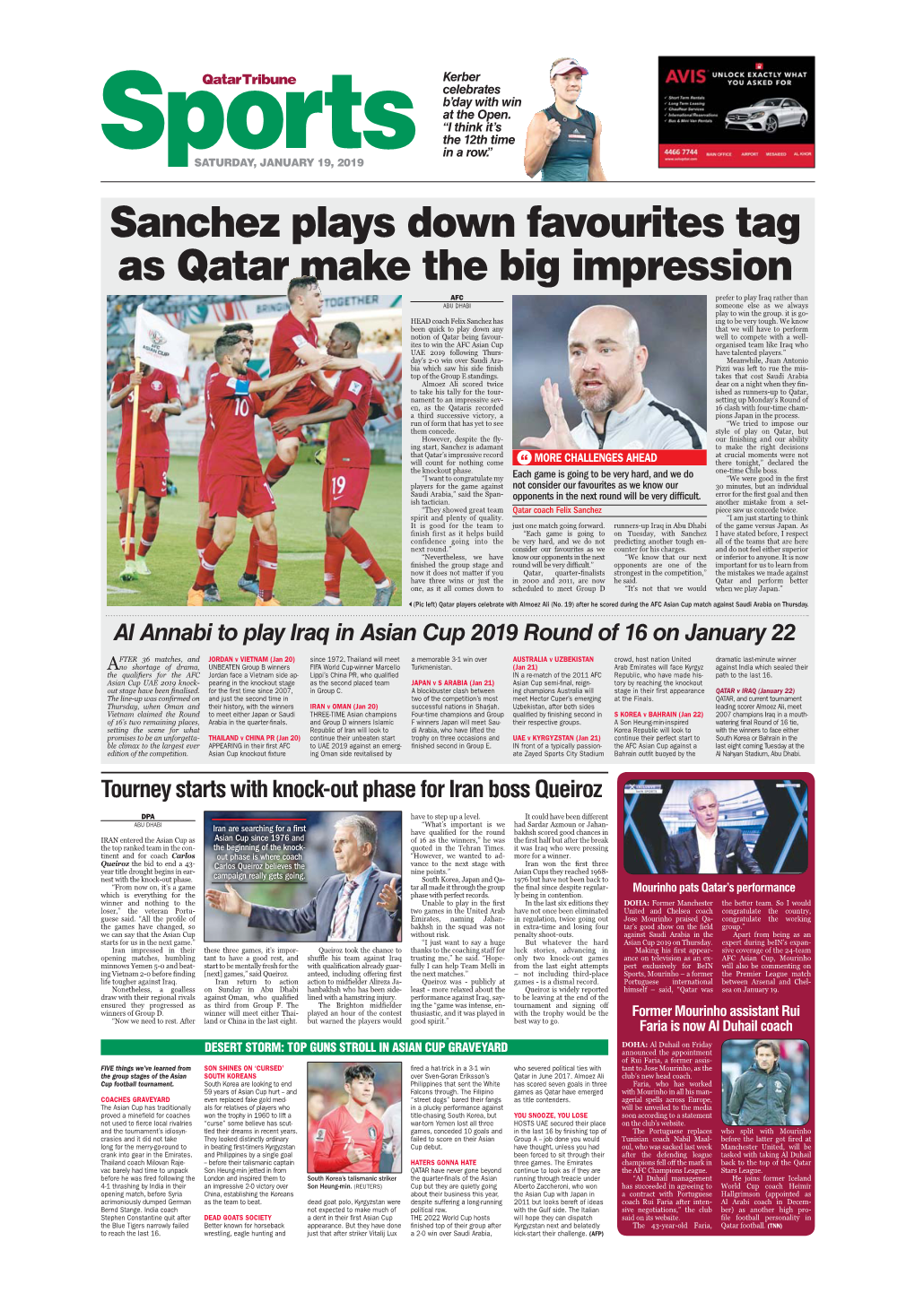 Sanchez Plays Down Favourites Tag As Qatar Make the Big Impression