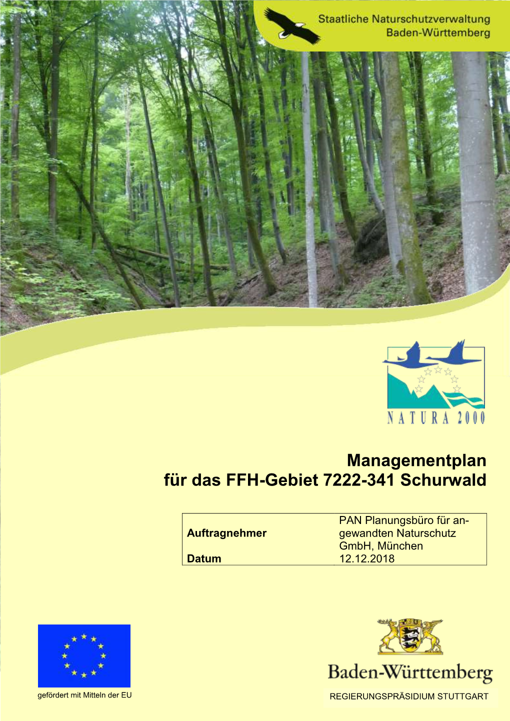 Managementplan Für Das FFH-Gebiet 7222-341 Schurwald