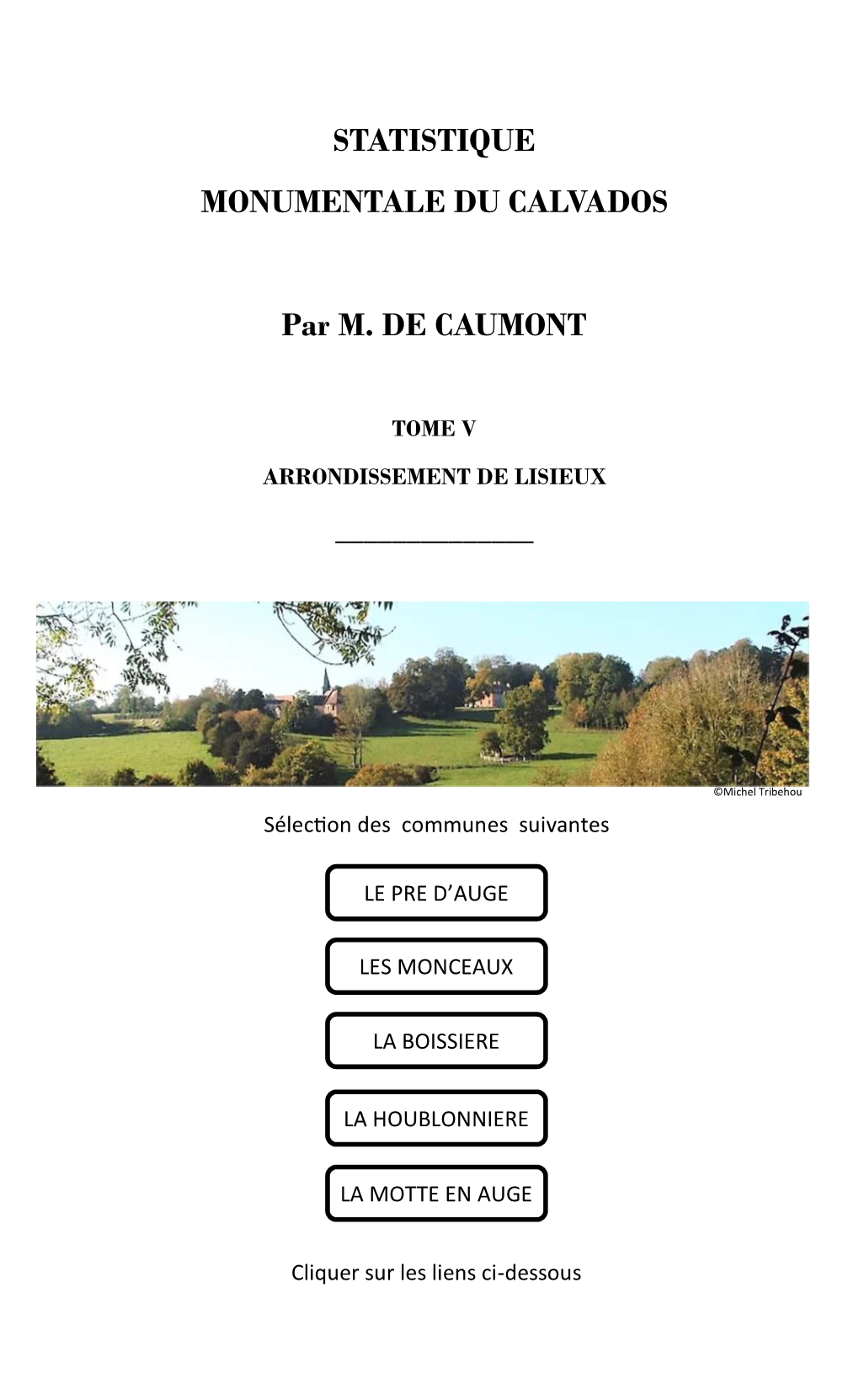 Statistique Monumentale Du Calvados