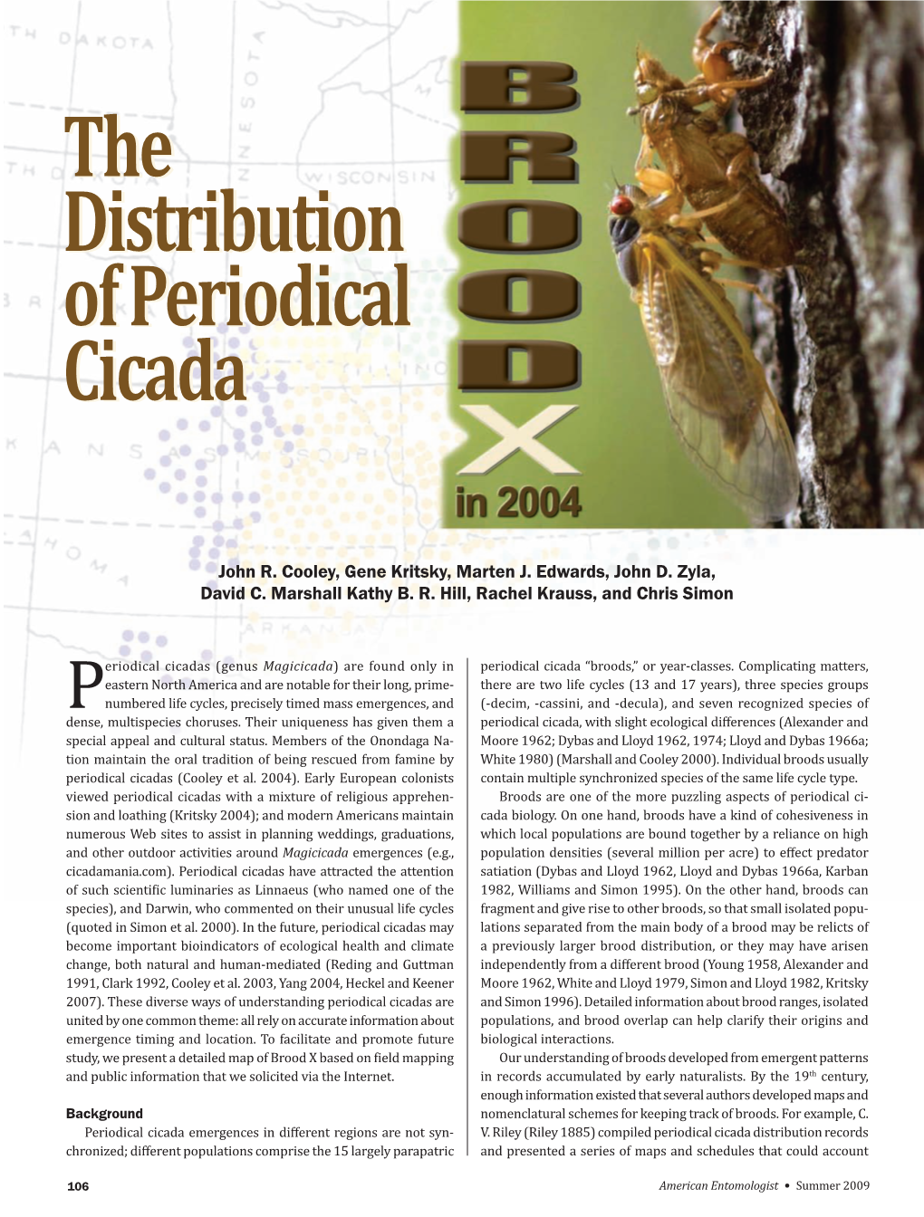 The Distribution of Periodical Cicadas in Illinois