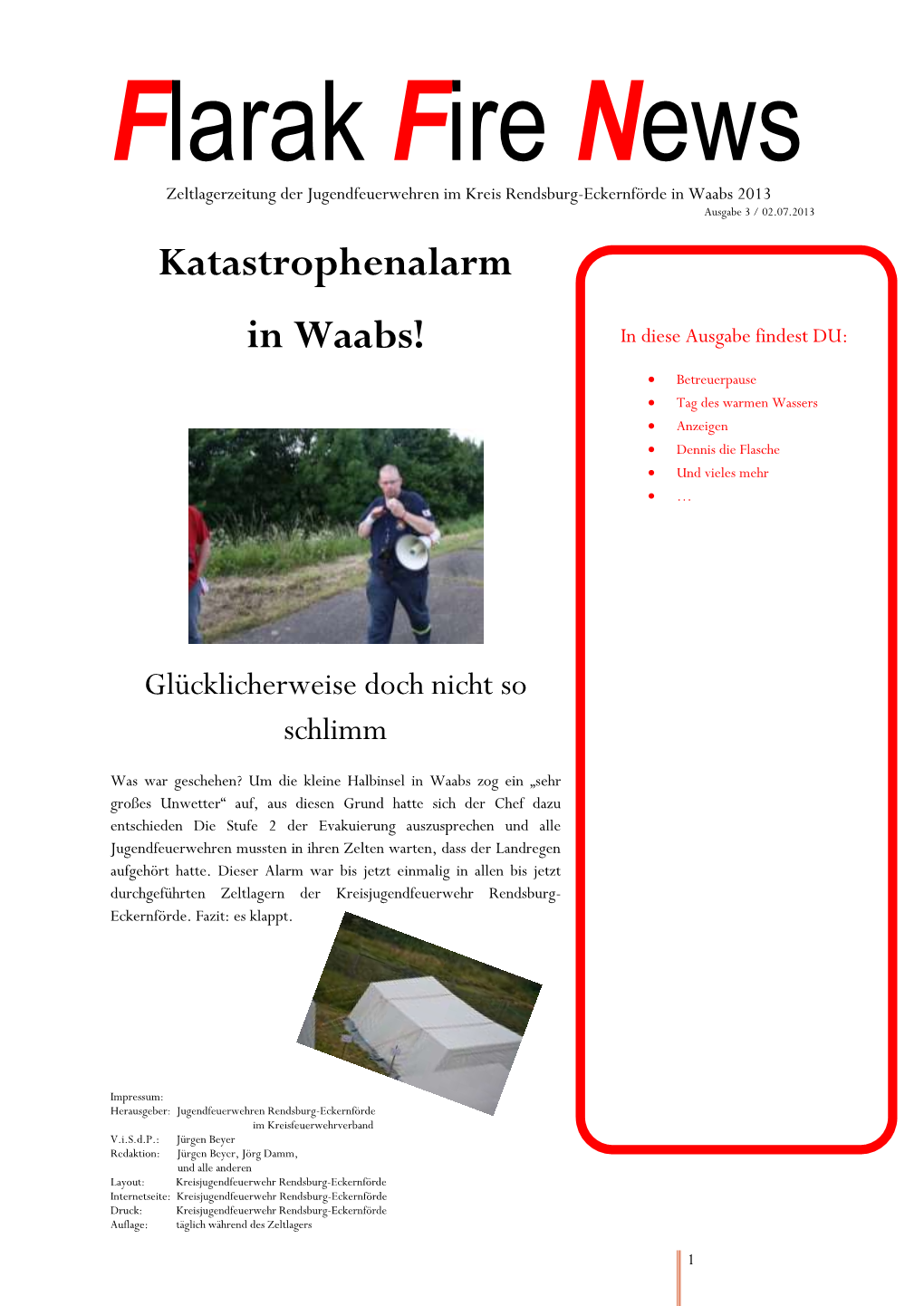 Katastrophenalarm in Waabs!