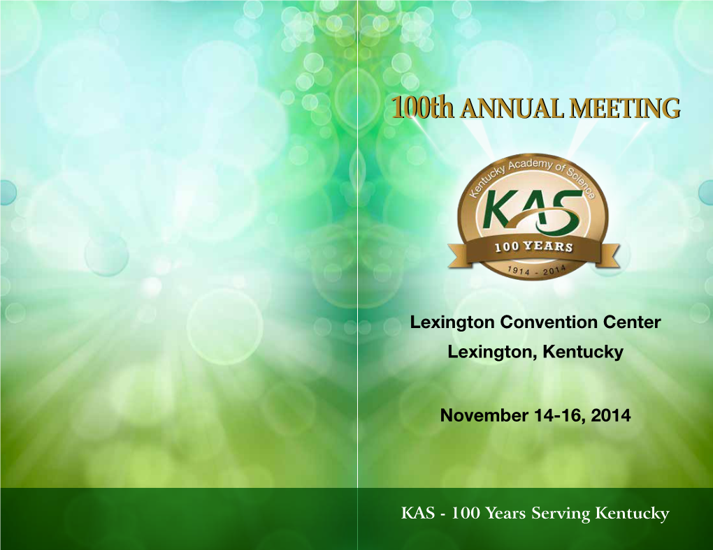 KAS - 100 Years Serving Kentucky Sponsors 2014 Enhanced Affiliates
