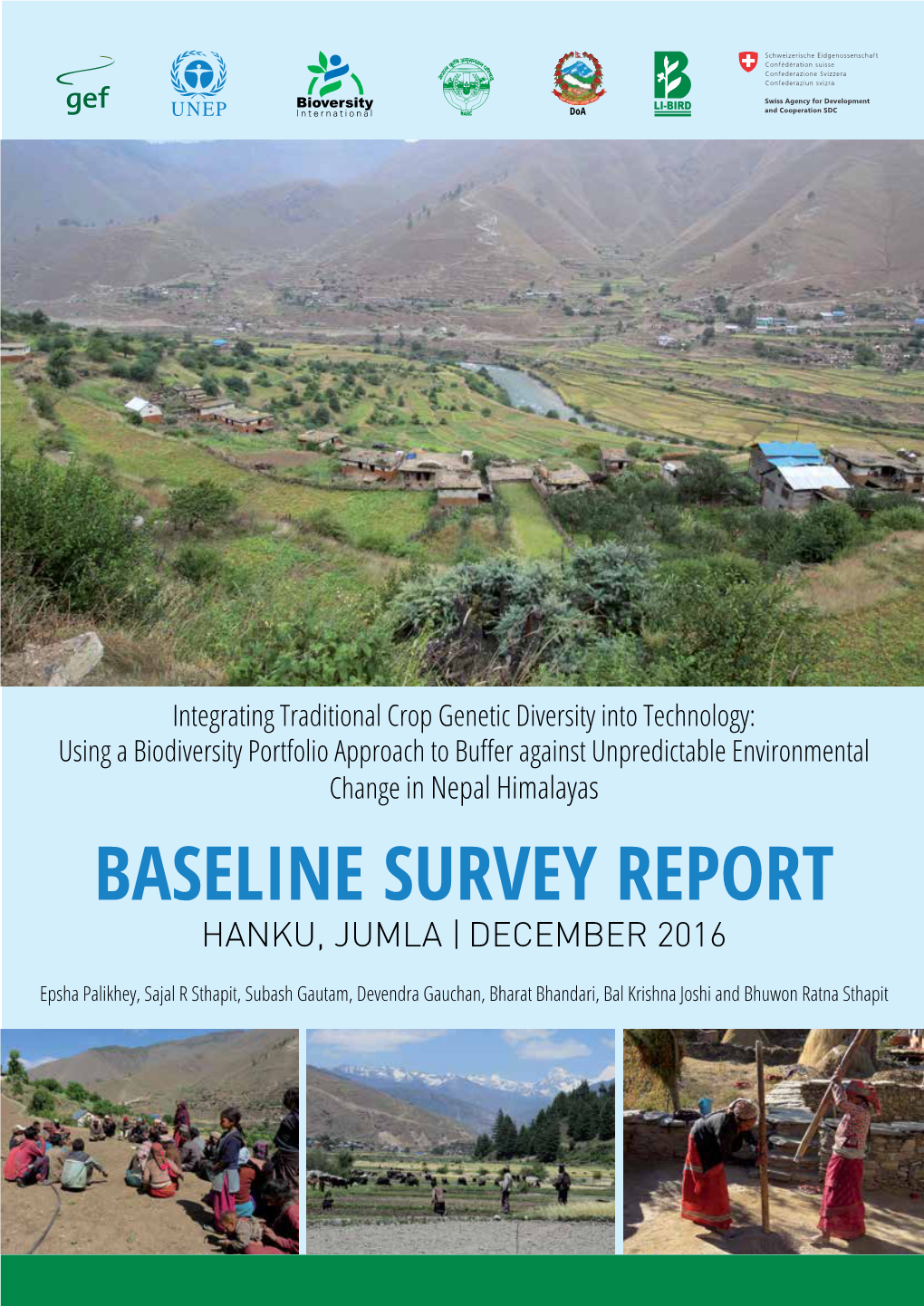 BASELINE SURVEY REPORT Hanku, Jumla | December 2016