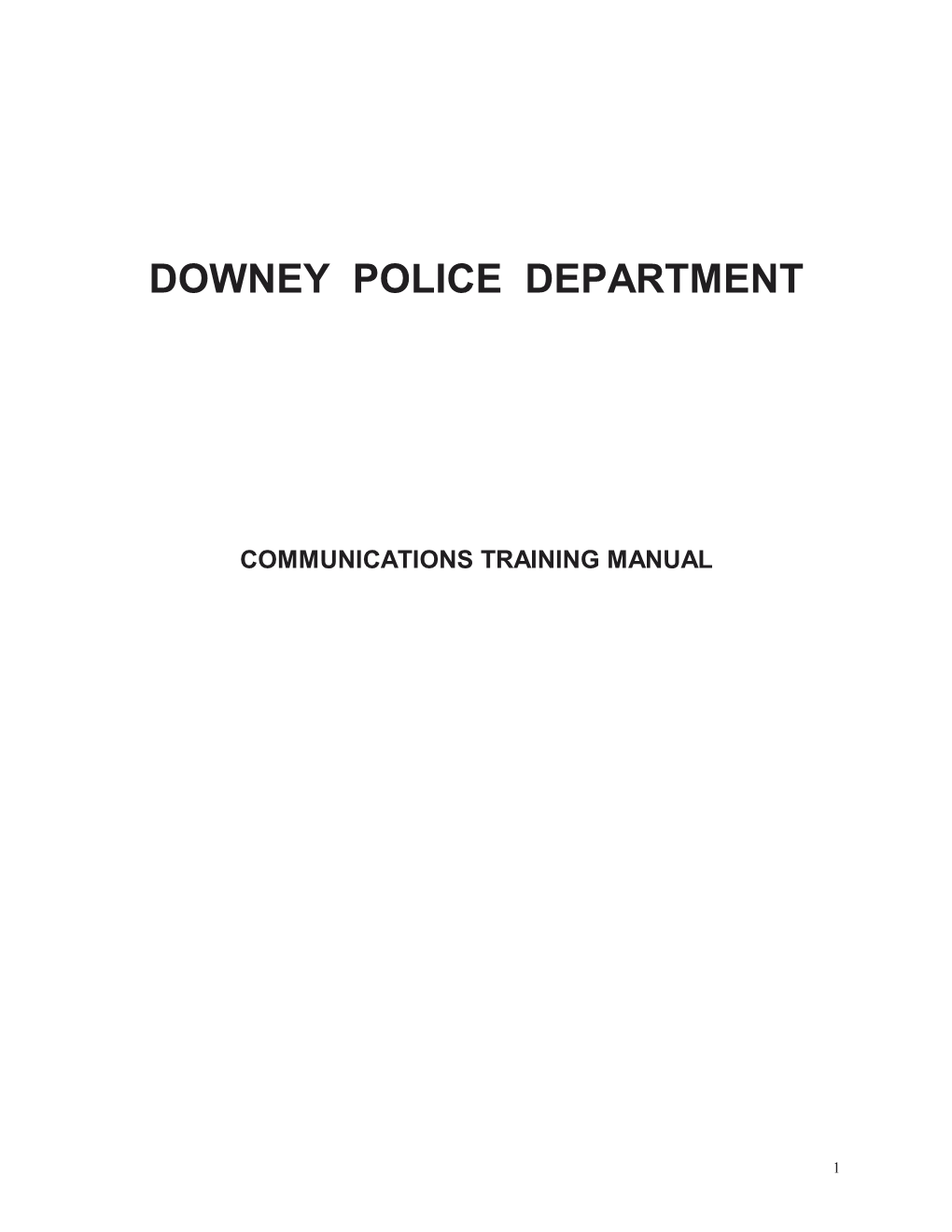 Downey Police Department