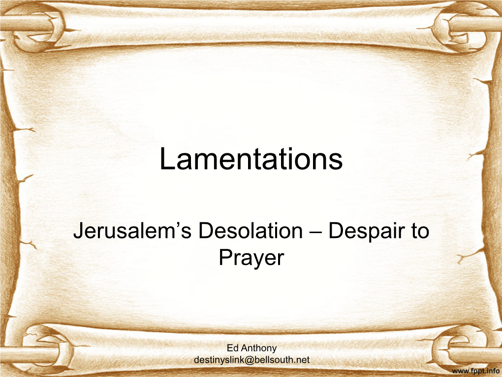 Lamentations