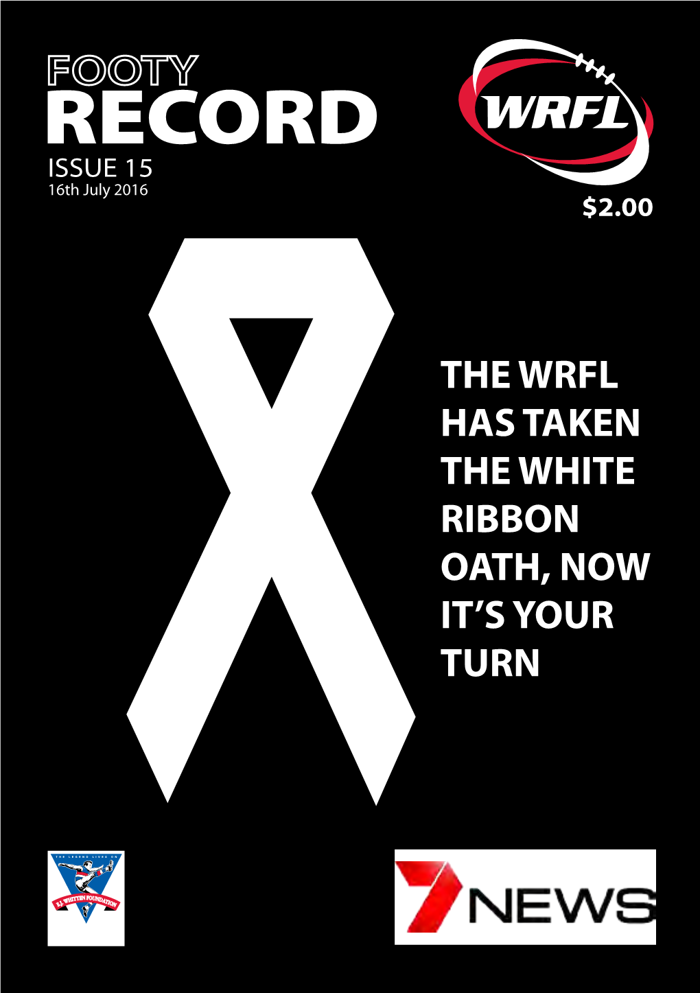 RECORD ISSUE 15 16Th July 2016 $2.00