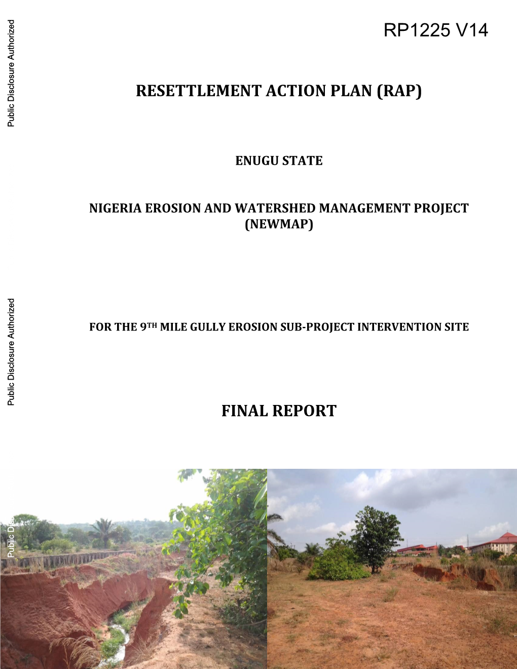 Enugu State Nigeria Erosion and Watershed